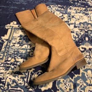 Jcrew tan leather boots